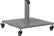 vidaXL Bază pentru umbrelă Aspect Lemn Gri Închis 45 x 45 x 31,5 cm