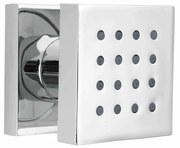 Duza de dus patrata Deante Cascada crom