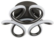 Plafonieră LED Globo 67386-24A MELISAND LED/24W/230V d. 26 cm negru