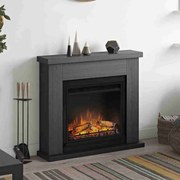Frode Ash Grey semineu electric gri imitatie flacara reala 3D