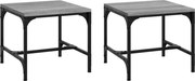 vidaXL Mese laterale 2 buc. gri sonoma 40x40x35 cm lemn prelucrat