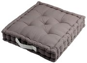 Pernă de podea DUO UNI gri închis 1 buc