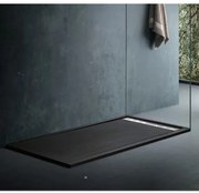 Cadita Baie Din SMC , Smack , 120x90 Cm , Smk12090n, Cu Sifon, Negru LS