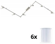 Spot LED Eglo MY CHOICE 6xE14/4W/230V crom/alb