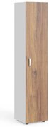Dulap înalt Manager 39,9 x 42,2 x 196,5 cm, dreapta, nuca warmia / alb
