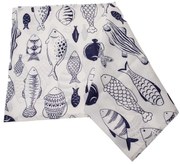 Traversă de masă impermeabilă Pești, 40 x 140 cm