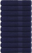 vidaXL Prosoape de saună, FROGN, albastru marin, 80x200 cm, 360 g/m², 10 buc.