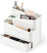 Organizator de baie alb pentru cosmetice din plastic Glam – Umbra