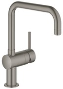 Baterie bucatarie Grohe Minta antracit periat Hard Graphite monocomanda