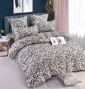 Set Lenjerie de pat din Finet Bumbac, Cearceaf cu elastic, 6 Piese, Pat 2 Persoane, Animal Print