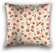 Husa de perna decorativa STRAWBERRY 40x50 cm, roz