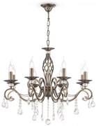 Candelabru elegant design clasic cu 8 brate Grace bronz MYRC247-PL-08-R