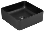 COMAD UM-6276 SLIM 40 BLACK DP - Lavoar SLIM 37x37 cm negru mat pe blat
