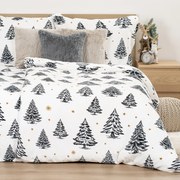 Lenjerie de pat din microflanel 4Home FrostedTrees, 140 x 200 cm, 70 x 90 cm, 140 x 200 cm, 70 x 90 cm