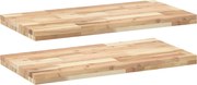 vidaXL Rafturi plutitoare 2 buc. 100x40x4cm lemn masiv acacia netratat