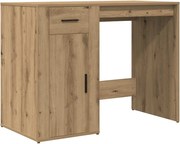 vidaXL Birou, stejar artizanal, 100x49x75 cm, lemn prelucrat