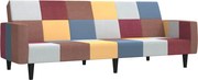 vidaXL Canapea extensibilă cu 2 locuri, material textil