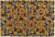 Covoraș de intrare din fibre de nucă de cocos 40x60 cm Hello There – Artsy Doormats