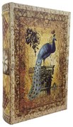 Cutie tip carte PEACOCK, 21x7x30cm, Lemn