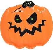 Farfurie decorativă pentru Halloween Dovleac, 16cm