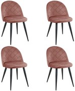Set 4 buc. scaune sufragerie Termino (roz). 1117269