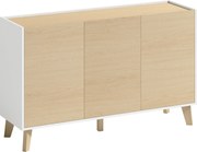 HOMCOM Bufet cu Uși Soft-Close 120 cm, Lemn și Alb | Aosom Romania