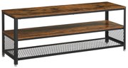 Comoda TV TAYLOR 140x40 cm, maro rustic