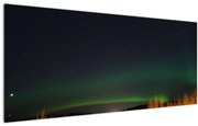 Tablou cu aurora borealis (120x50 cm)