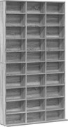 vidaXL Dulap CD-uri, sonoma gri, 102x23x177,5 cm, lemn prelucrat