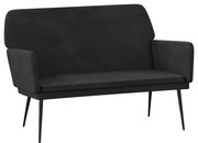 vidaXL Bancă, negru, 108x79x79 cm, catifea