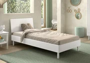 Pat Forrest Beech pentru Camera Copii, 90x200 cm, din Lemn Masiv de Fag, Alb – Vipack