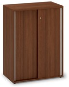 Dulap mediu cu uși glisante ProOffice 80 x 45 x 106,3 cm, nuc