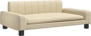 vidaXL Pat de câini, crem, 90x53x30 cm, material textil