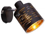 Aplica de perete design modern TUNNO negru, auriu 15342-1 GL