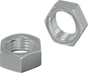 vidaXL Piuliță hexagonală 2 pcs Argintiu M6 Metal