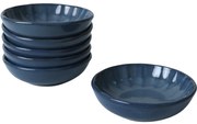 Set de 6 boluri din ceramică Laguna 12 cm,albastru închis