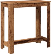 vidaXL Masă de bar, lemn vechi, 102x50x103,5 cm, lemn prelucrat