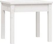 vidaXL Bancă de grădină, alb, 50x44x45 cm, lemn masiv de pin