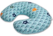 Perna pentru alaptare multifunctionala 3 in 1 Kidizi Celia Animals Mint, poate fi utilizat ca si suport tummy time si fotoliu bebe