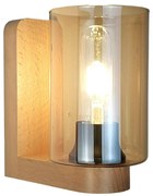 Aplica de perete clasica fabricata manual din lemn SIENA YELLOW