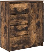 vidaXL Bufetă cu sertare Stejar afumat 71x35x84 cm Lemn prelucrat