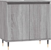 vidaXL Dulap de baie, gri sonoma, 58x33x60 cm, lemn prelucrat
