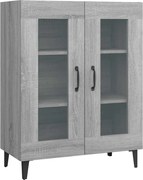 vidaXL Dulap, gri sonoma, 69,5x34x90 cm, lemn compozit