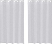vidaXL Cortină din Voile 2 pcs Gri deschis 175 x 140 cm Poliester