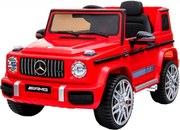 Masinuta Electrica cu acumulator pentru copii NOVOKIDS™ Mercedes G63 AMG , Roti din Cauciuc EVA, Melodii si USB , 3-8 ani , usi cu deschidere ,
