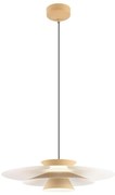 Redo 01-3003 - lustră LED FARGO suspendată pe cablu, 16,5 W, 230 V, diam. 50 cm, bej/alb