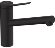 Baterie chiuveta bucatarie negru mat, monocomanda Hansgrohe Zesis M33 74802670 Negru mat