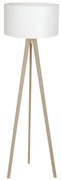 Lampadar cu trepied din lemn design modern Tripod alb