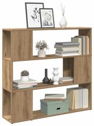 vidaXL Bibliotecă/Separator de cameră, stejar artizanal, 100x24x94 cm
