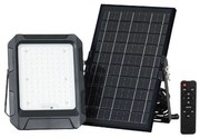 Proiector LED solar LED/10W/3,7V IP65 4000K negru + telecomandă